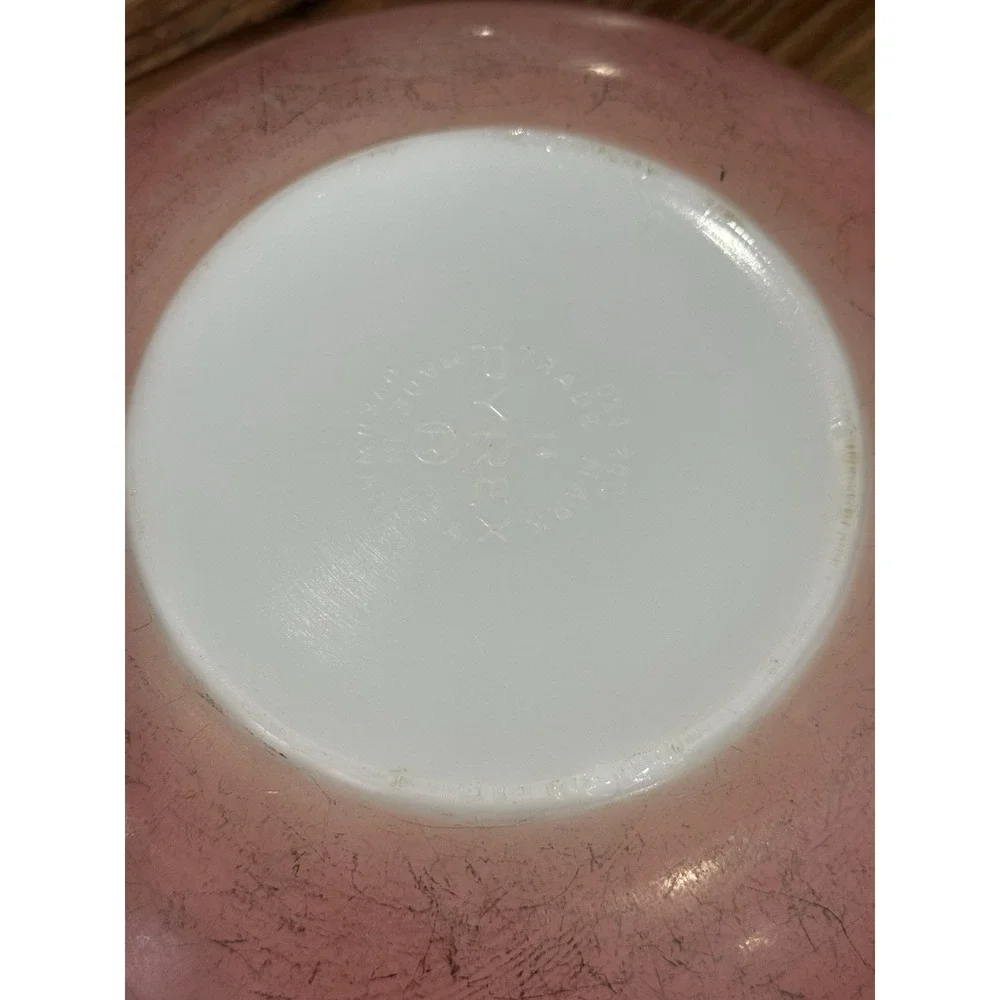 Vintage PYREX Desert Dawn Pink Speckled  2 Qt 024 Round Casserole Dish 1950s USA